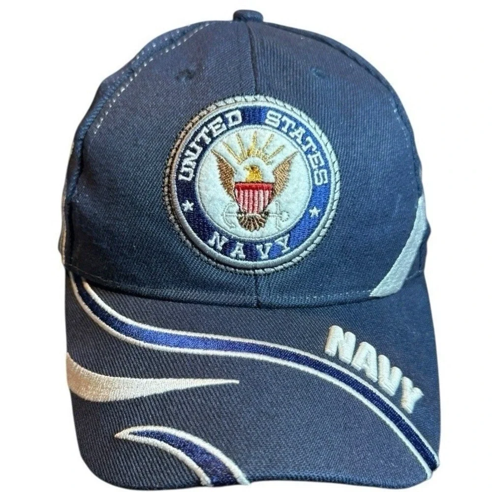 US Navy Black Cap Hat OFFICIALLY LICENSED Hat Military NEW